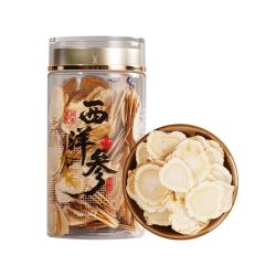 胡庆余堂 加拿大进口西洋参2-3cm大片花旗参瓶装送礼滋补100g/瓶