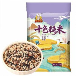 快大厨 十色糙米5斤新米糙米黑米红米五谷饭粗粮健身低脂杂粮组合