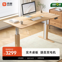西昊 D04SPro电动升降桌工作台站立式实木电脑桌办公桌书桌电竞桌
