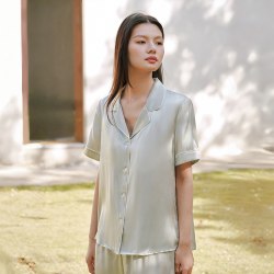 金三塔 女士真丝睡衣套装 YSF9B212