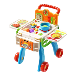 vtech 过家家儿童厨房购物车（橙色）