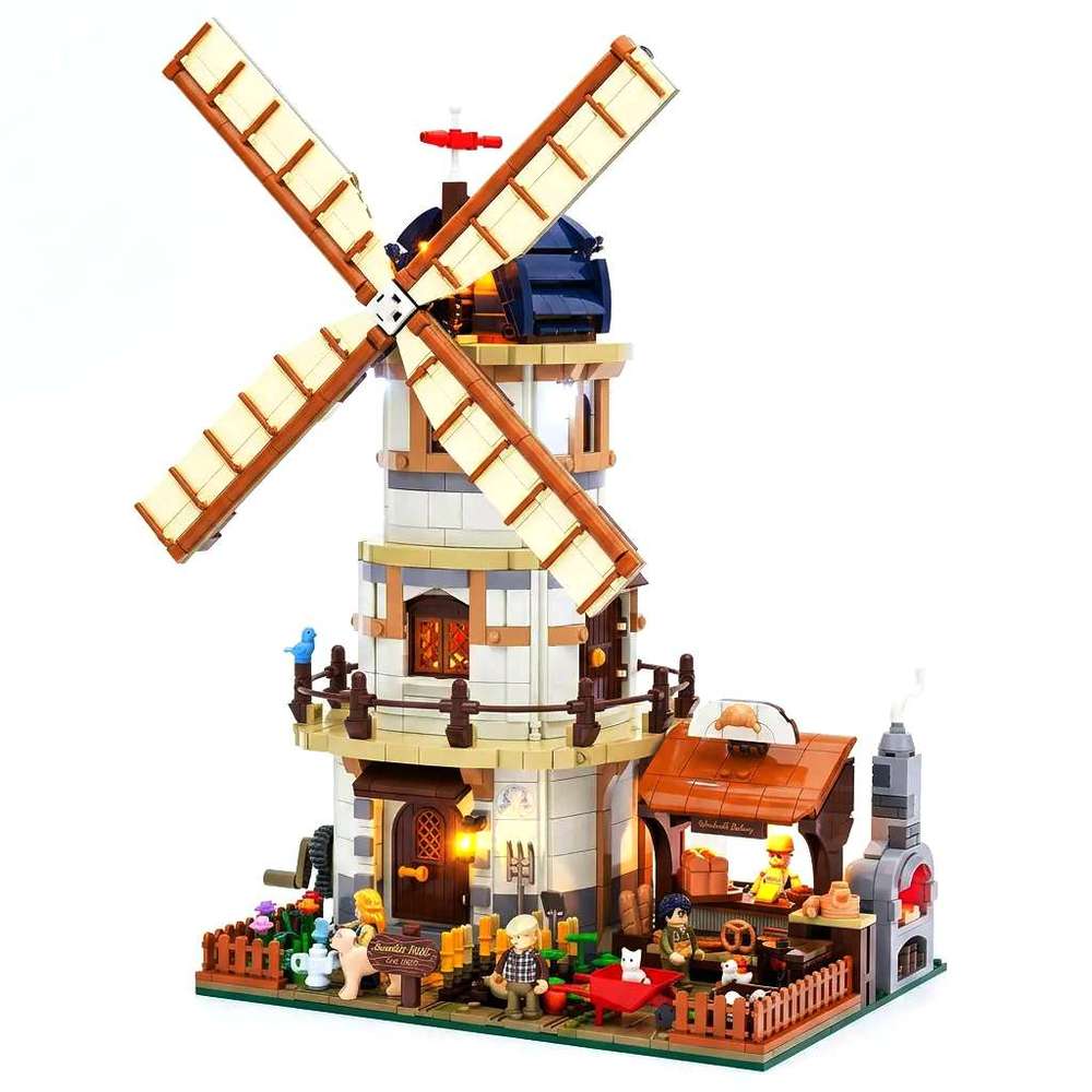 Lumibricks 灯搭 农场生活系列 16012 荷兰风车磨坊