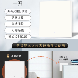iWN 天猫精灵智能开关控制面板家用居灯控语音控制触摸手机单火