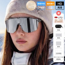 kuwayo 空蛹户外徒步登山防雾偏光运动眼镜墨镜爬雪山防雪盲护目镜
