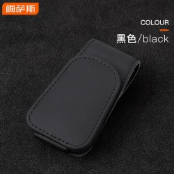 多功能车载眼镜夹汽车眼镜架皮革车内遮阳板收纳盒车用墨镜夹卡夹