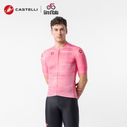 castelli 蝎子骑行服男短袖109届环意领骑粉衫车迷款