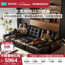 林氏家居 电动沙发床一体两用2026新款伸缩沙发客厅轻奢高级感大黑熊G330