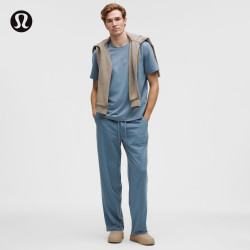 lululemon 丨Soft Jersey 男士经典剪裁针织长裤 *常规款 LM5BGES 钢青 2XL
