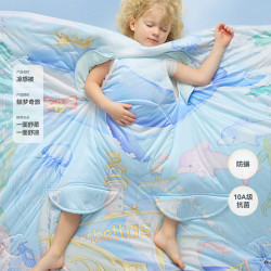 贝肽斯 [胎脂皮]儿童防踢睡被睡袋婴儿宝宝夏季幼儿园凉感空调被子
