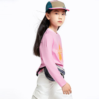 安奈儿 女童圆领长袖T恤