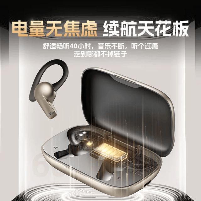 PLUS会员：唯立德 DZ-S11 开放式不入耳 骨传导蓝牙耳机  星耀金丨脉冲定向传音丨尊贵版