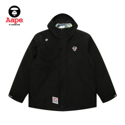 Aape 旗舰店男装秋冬可拆卸内胆两穿迷彩防泼水连帽羽绒服7670XXN