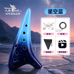 SWAN 入门F4陶瓷陶笛乐器12孔AC中音小学生专用十二初学入门旗舰店