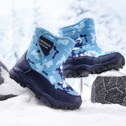 SKYPILOT 儿童雪地靴男女童户外保暖加绒防水东北哈尔滨防滑雪鞋
