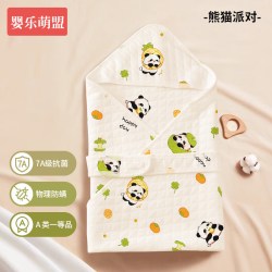 婴乐萌盟 包被初生婴儿纯棉a类春夏薄款四季款包单新出生宝宝夏天产房抱被