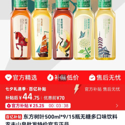 农夫山泉 东方树叶茉莉花茶500ML*15瓶