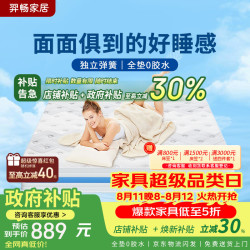 羿畅 幻蓝506独袋静音弹簧乳胶椰棕双人0胶垫软硬双面1.2x2米偏软