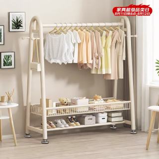 全品屋 衣架落地立式衣帽架挂衣架卧室专用晾衣架挂衣服高级置物架V单100