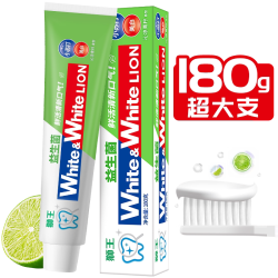 狮王 WHITE&WHITE大白益生菌小苏打沁凉青柠美白牙膏