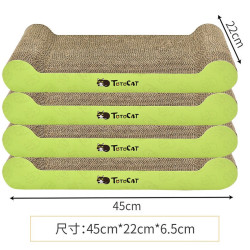 坨坨猫 瓦楞纸猫抓板 猫抓垫猫玩具 猫板4块 约10斤猫 45*22*6.5CM