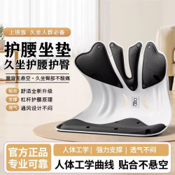 猫小邪 护腰坐垫久坐减压座姿椅托办公室部支撑靠背人体工学靠垫腰靠椅垫