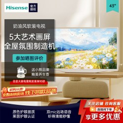 海信 43英寸艺术电视43R7Q 氛围家装必入小尺寸原色护眼旗舰店同款
