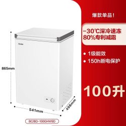 海尔 100/142/200升冰柜商用小型家用一级冷藏冷柜正品42