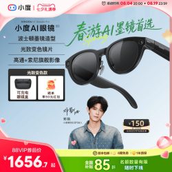 小度 AI眼镜Pro 拍照翻译备忘录AI智能眼镜AI识物 拍视频蓝牙无线连接可充电