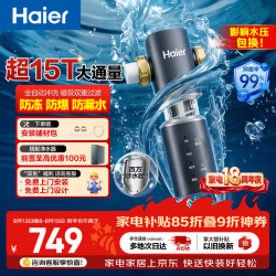 海尔 HQZ50-XFAZ45 智能自动冲洗 40微米磁吸双重过滤抑菌 全屋前置过滤器