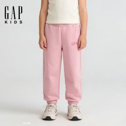 Gap 女童2026春季新款刺绣logo针织束口卫裤儿童装休闲长裤861614