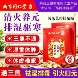 南京同仁堂 吴茱萸肉桂三伏足贴通三焦上热下寒肉桂引火归元祛除湿贴