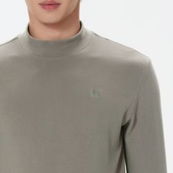 KOLON SPORT 微拉绒 男士高领长袖T恤