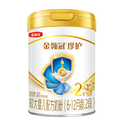伊利 金领冠珍护较大婴儿奶粉2段6-12月900g*3罐+130g*2罐