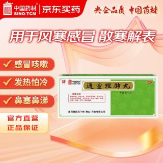 中国药材 通宣理肺丸 6g*10丸/盒 风寒感冒咳嗽发热头痛鼻塞流涕肢体酸痛