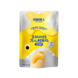 奶酪博士 宝宝奶酪流心鳕鱼肠 原味 80g*1包