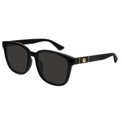 GUCCI 自营Gucci古驰经典双G太阳镜墨镜 带眼镜盒男女同款GG0637SK-001