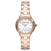 EMPORIO ARMANI 七夕送女友Armani阿玛尼白月光官方女士腕表AR11523