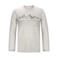 Naturally Inspired 81151103 美丽诺羊毛混纺 灰白色 M 长袖T恤
