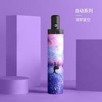 赢容 自动款 黑胶涂层 晴雨伞
