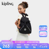 kipling 凯浦林书包NEW FUNDAMENTAL L竞黑色送七夕情人节礼物
