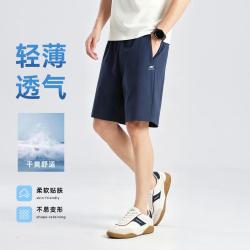 斯凯奇 短裤夏季男五分运动裤宽松百搭舒适透气男式运动裤