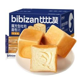 比比赞 魔方生吐司奶香味学生早餐手撕面包整箱网红零食糕点心