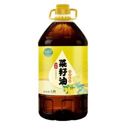 白荡里 新日期】白荡里非转基因浓香菜籽油压榨菜油食用油5L健康家用商用