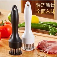 美克 扎肉针不锈钢扎鸡腿鸡翅扎肉器插孔松肉针敲肉锤牛排烧烤 黑色21针
