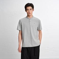 太平鸟 男装2026年夏款质感净色修身男式Polo衫