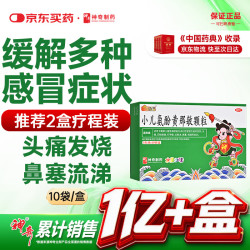 神奇娃娃 小儿氨酚黄那敏颗粒10袋儿童感冒药退热烧止咳嗽专用药治疗头疼流鼻涕塞四肢酸咽喉肿痛冲剂京东自营