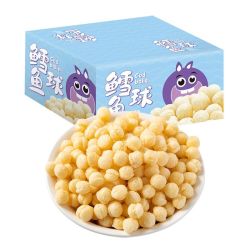 泡芙鳕鱼球宝宝零食易抓取易溶非油炸营养健康不上火