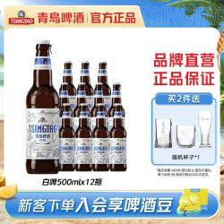 青岛啤酒 白啤 500ml*12瓶