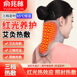 俞兆林 颈椎专用热敷理疗仪电加热护颈艾灸脖子保暖按摩神器 5V红光热敷款