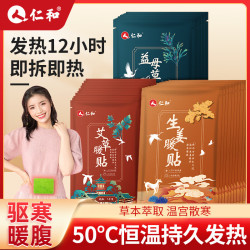仁和 暖宫贴调理寒女暖宝宝贴大姨妈痛经益母草暖宝宝艾草生姜贴10片